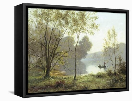 Late Summer Afternoon on the Lake-Albert Gabriel Rigolot-Framed Premier Image Canvas