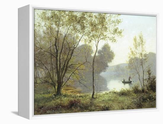 Late Summer Afternoon on the Lake-Albert Gabriel Rigolot-Framed Premier Image Canvas