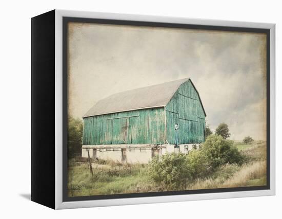Late Summer Barn I Crop Vintage-Elizabeth Urquhart-Framed Stretched Canvas