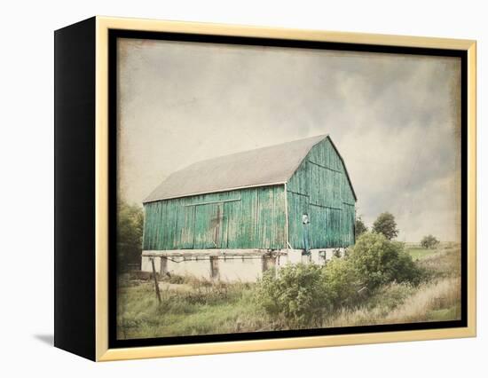 Late Summer Barn I Crop Vintage-Elizabeth Urquhart-Framed Stretched Canvas