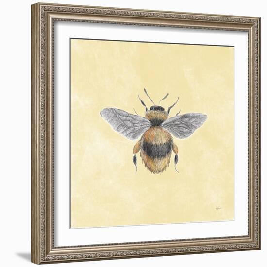 Late Summer Harvest Bee I Yellow-Mary Urban-Framed Art Print