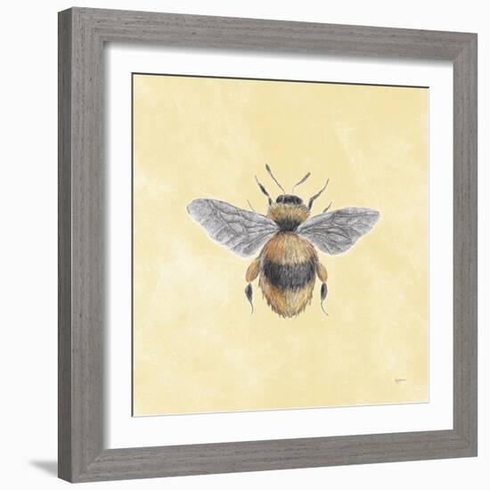 Late Summer Harvest Bee I Yellow-Mary Urban-Framed Art Print