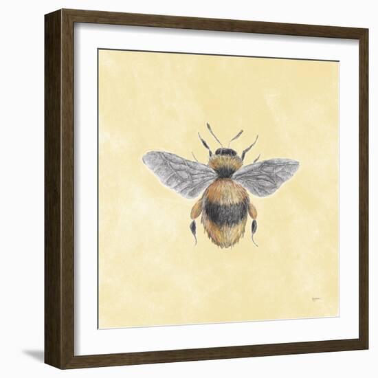 Late Summer Harvest Bee I Yellow-Mary Urban-Framed Art Print