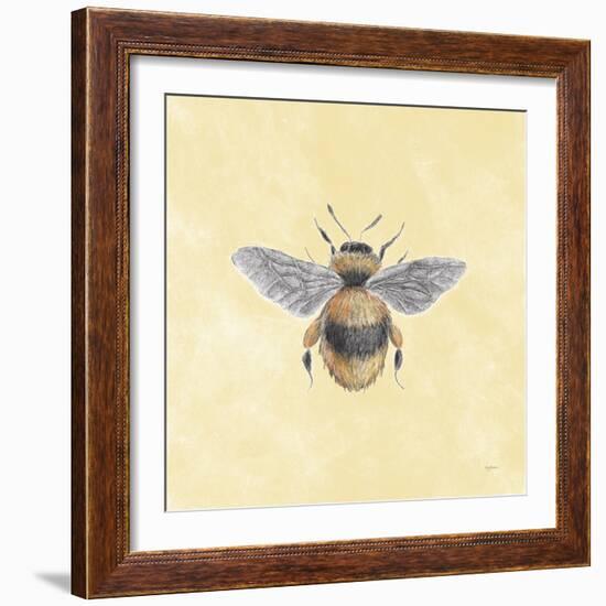 Late Summer Harvest Bee I Yellow-Mary Urban-Framed Art Print