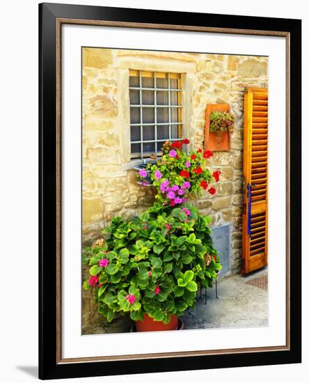 Late Summer in the Tuscan Village of Volpaia, Tuscany, Italy-Richard Duval-Framed Premium Photographic Print