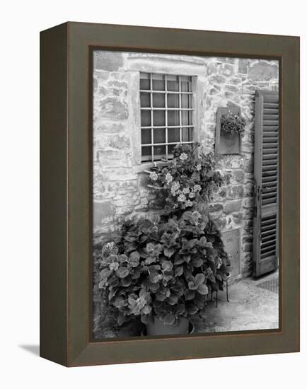 Late Summer in the Tuscan Village of Volpaia, Tuscany, Italy-Richard Duval-Framed Premier Image Canvas