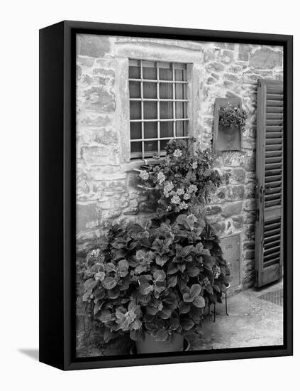 Late Summer in the Tuscan Village of Volpaia, Tuscany, Italy-Richard Duval-Framed Premier Image Canvas