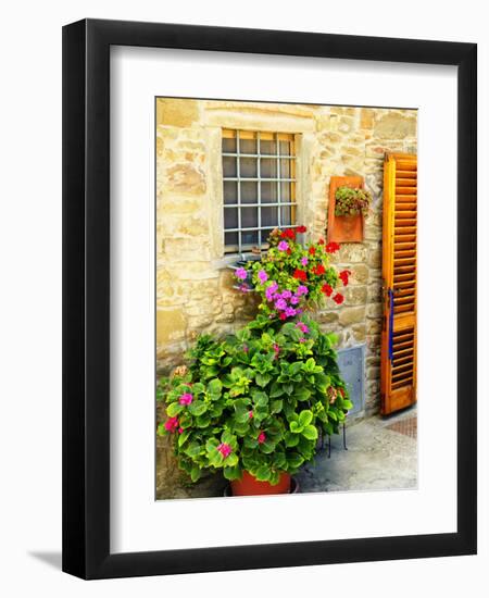 Late Summer in the Tuscan Village of Volpaia, Tuscany, Italy-Richard Duval-Framed Photographic Print