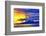 Late sunset view of Mount Agung volcano on the island of Bali, Indonesia.-Greg Johnston-Framed Photographic Print