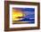 Late sunset view of Mount Agung volcano on the island of Bali, Indonesia.-Greg Johnston-Framed Photographic Print