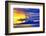 Late sunset view of Mount Agung volcano on the island of Bali, Indonesia.-Greg Johnston-Framed Photographic Print