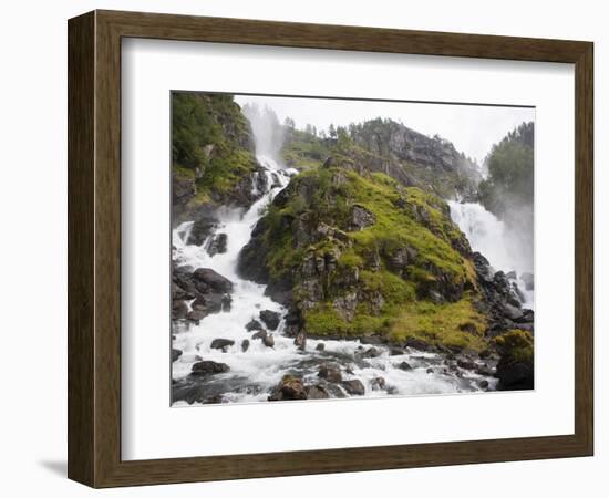 Latefoss Waterfalls, Odda, Hordaland, Norway, Scandinavia, Europe-Marco Cristofori-Framed Photographic Print