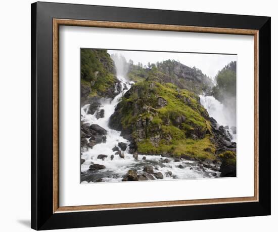 Latefoss Waterfalls, Odda, Hordaland, Norway, Scandinavia, Europe-Marco Cristofori-Framed Photographic Print