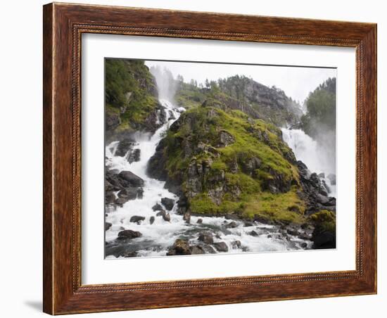 Latefoss Waterfalls, Odda, Hordaland, Norway, Scandinavia, Europe-Marco Cristofori-Framed Photographic Print