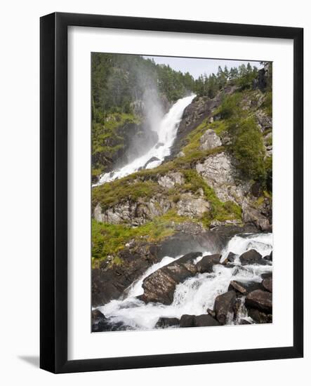 Latefoss Waterfalls, Odda, Hordaland, Norway, Scandinavia, Europe-Marco Cristofori-Framed Photographic Print