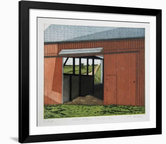 Latent Pastures - A Roadside Pause-Katherine E^ Gallagher-Framed Collectable Print