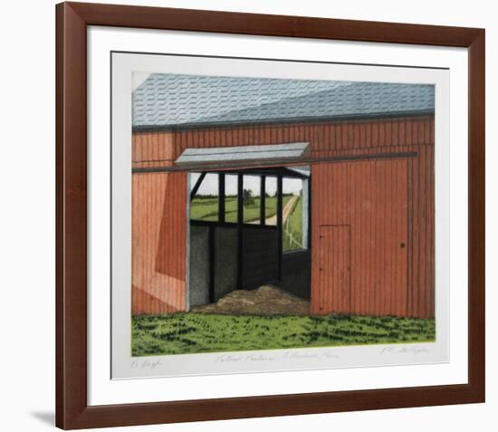 Latent Pastures - A Roadside Pause-Katherine E^ Gallagher-Framed Collectable Print