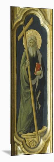 Lateral Pillar with Figure of Saint-null-Mounted Giclee Print
