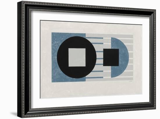 Laterally Speaking Blue-Mike Schick-Framed Art Print