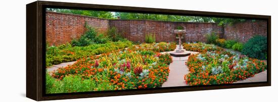 Latham Memorial Garden at Tryon Palace, New Bern, North Carolina, USA-null-Framed Stretched Canvas