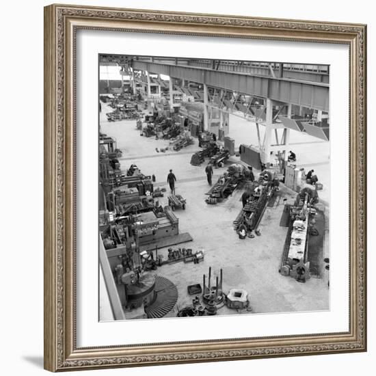 Lathe Workshop Area, Park Gate Iron and Steel Co, Rotherham, South Yorkshire, 1964-Michael Walters-Framed Photographic Print