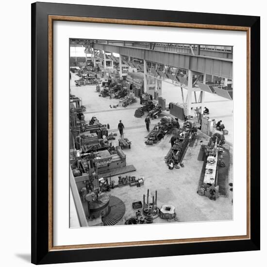 Lathe Workshop Area, Park Gate Iron and Steel Co, Rotherham, South Yorkshire, 1964-Michael Walters-Framed Photographic Print