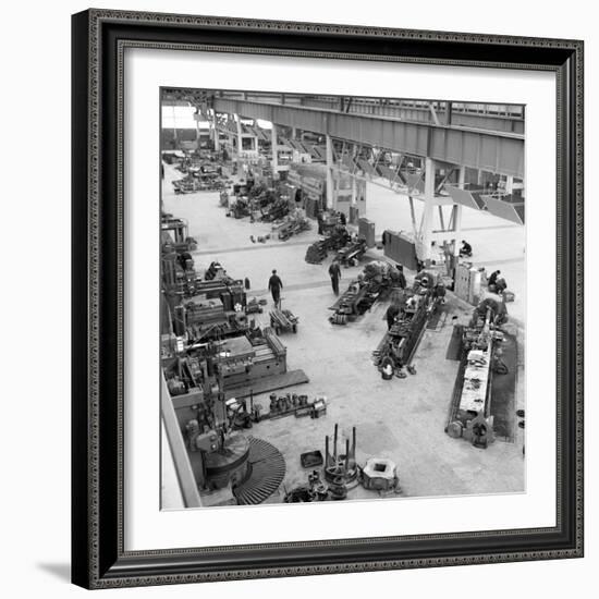 Lathe Workshop Area, Park Gate Iron and Steel Co, Rotherham, South Yorkshire, 1964-Michael Walters-Framed Photographic Print