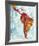 Latin America Map-Paul Duncan-Framed Giclee Print