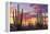 Latin America, Mexico, Baja California, sunrise near Catavinia-Christian Heeb-Framed Premier Image Canvas