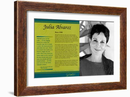 Latino Writers - Julia Alvarez-null-Framed Art Print