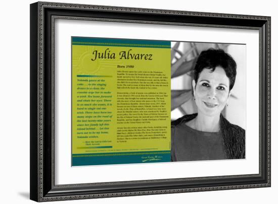 Latino Writers - Julia Alvarez-null-Framed Art Print