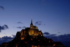 Mont Saint Michel Is a Tidal Island in Normandy, Approximately One Kilometre Off the French Coast-LatitudeStock-Photographic Print