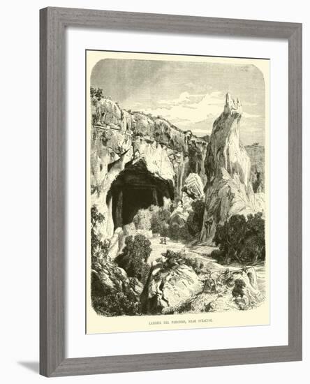 Latomie Del Paradiso, Near Syracuse-null-Framed Giclee Print