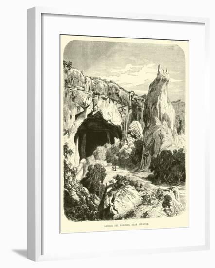 Latomie Del Paradiso, Near Syracuse-null-Framed Giclee Print