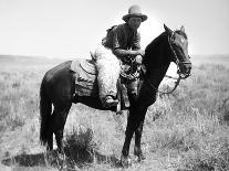 Montana: Cowboy, 1904-Laton Alton Huffman-Mounted Photographic Print