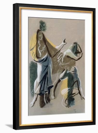 Latona and the Frogs, 1934-Hans Feibusch-Framed Giclee Print