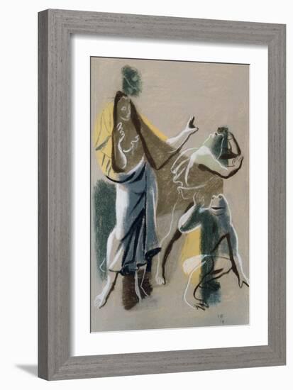 Latona and the Frogs, 1934-Hans Feibusch-Framed Giclee Print