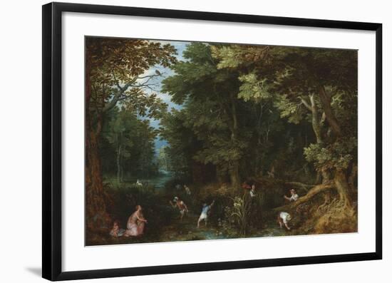 Latona and the Lycian Peasants-Pieter Bruegel the Elder-Framed Premium Giclee Print