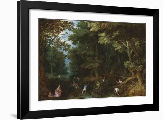 Latona and the Lycian Peasants-Pieter Bruegel the Elder-Framed Premium Giclee Print