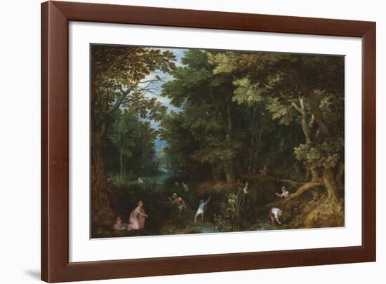 Latona and the Lycian Peasants-Pieter Bruegel the Elder-Framed Premium Giclee Print