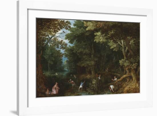 Latona and the Lycian Peasants-Pieter Bruegel the Elder-Framed Premium Giclee Print