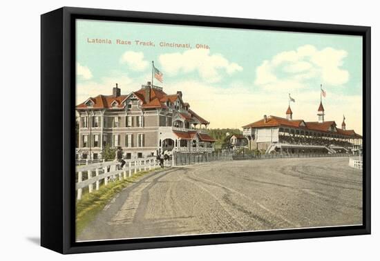 Latonia Race Track, Cincinnati, Ohio-null-Framed Stretched Canvas