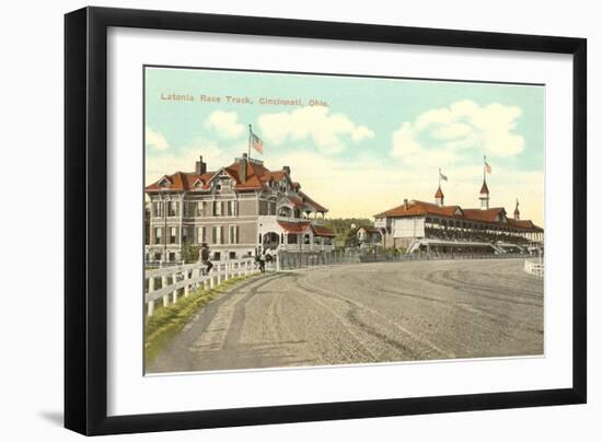 Latonia Race Track, Cincinnati, Ohio-null-Framed Art Print