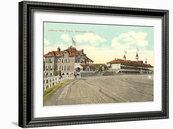 Latonia Race Track, Cincinnati, Ohio-null-Framed Art Print