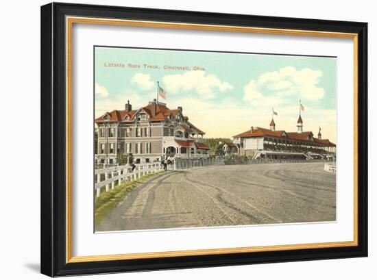 Latonia Race Track, Cincinnati, Ohio-null-Framed Art Print