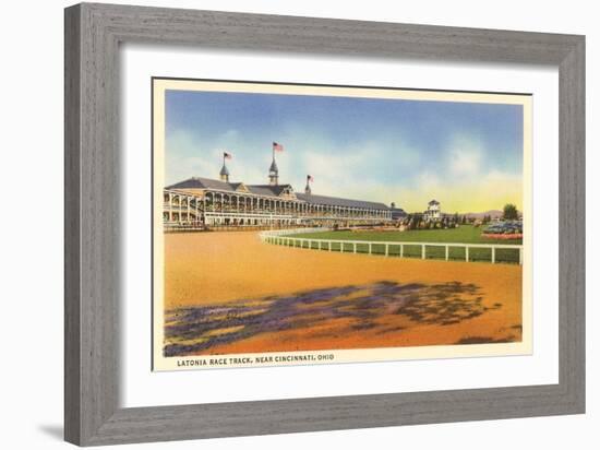 Latonia Race Track, Cincinnati, Ohio-null-Framed Art Print