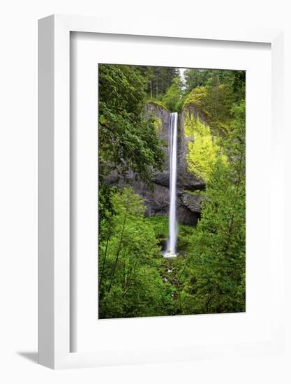 Latourell Falls, in Columbia River Gorge National Scenic Area, Oregon-Craig Tuttle-Framed Photographic Print