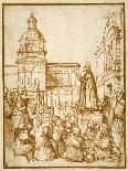 St. Mark Preaching in the Piazza-Lattanzio da Rimini-Framed Giclee Print