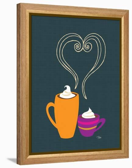 Latte Love-Teresa Woo-Framed Stretched Canvas