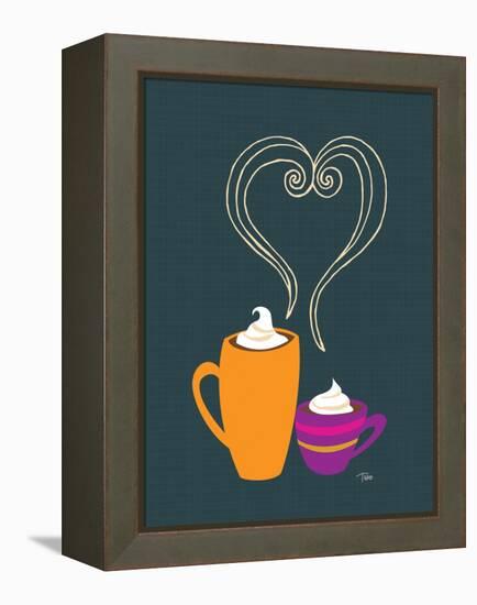 Latte Love-Teresa Woo-Framed Stretched Canvas